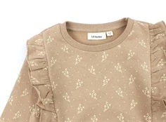 Lil Atelier nougat blomstret sweatshirt